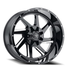 18x9 Luxxx HD LHD14 8x6.5 8x170 Offset (6) Center Bore (125) LHD141898165170+6K - A1 - Black Patch Performance - LUXXLHD141898165170+6KA1