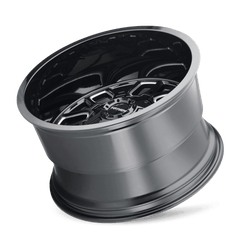 18x9 MAYHEM COGENT 8x6.5 Offset (0) Center Bore (130.8) Style #8107 | 8107 - 8981BM - Black Patch Performance - MAYH81078981BM