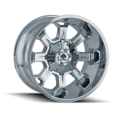 18x9 MAYHEM COMBAT 8x6.5 8x170 Offset ( - 12) Center Bore (130.8) Style #8105 | 8105 - 8976C - Black Patch Performance - MAYH81058976C