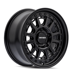 18x9 MAYHEM COMPASS 8x6.5 Offset (18) Center Bore (125.2) Style #8305 | 8305 - 8981MB18 - Black Patch Performance - MAYH83058981MB18