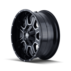 18x9 MAYHEM FIERCE 8x180 Offset (18) Center Bore (124.1) Style #8103 | 8103 - 8978M18 - Black Patch Performance - MAYH81038978M18