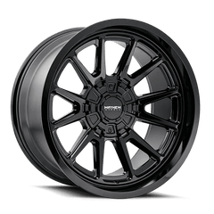 18x9 MAYHEM INTREPID 8x6.5 Offset ( - 12) Center Bore (125.2) Style #8116 | 8116 - 8981B - Black Patch Performance - MAYH81168981B