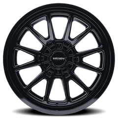 18x9 MAYHEM INTREPID 8x6.5 Offset ( - 12) Center Bore (125.2) Style #8116 | 8116 - 8981B - Black Patch Performance - MAYH81168981B