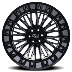 20x10 CALI OFF-ROAD VERTEX 5x5 Offset (-25) Center Bore (78.1) Style #9116 | 9116-2173BM - Black Patch Performance - CALI91162173BM