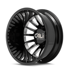 20x8.25 CALI OFF-ROAD SUMMIT DUALLY 8x6.5 Offset (-192) Center Bore (121.3) Style #9110D | 9110D-2881BMR192 - Wheel from Black Patch Performance