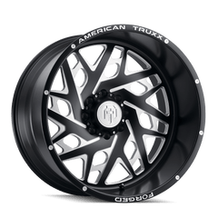 24x14 AMERICAN TRUXX FORGED ARIES 8x6.5 Offset (-76) Center Bore (125.2) Style #ATF1909 | ATF1909-24481-76M - Wheel from Black Patch Performance