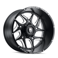 24x14 AMERICAN TRUXX SWEEP 8x180 Offset (-76) Center Bore (125.2) Style #AT1900 | AT1900-24478M-76 - AMERICAN TRUXX - Wheel