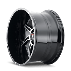 24x14 AMERICAN TRUXX VORTEX 5x5.5 Offset (-76) Center Bore (87.1) Style #AT162 | AT162-24485BM-76 - Wheel from Black Patch Performance