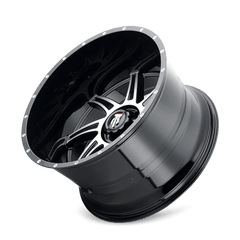 24x14 AMERICAN TRUXX VORTEX 6x5.5 Offset (-76) Center Bore (106.1) Style #AT162 | AT162-24483BM-76 - Wheel from Black Patch Performance