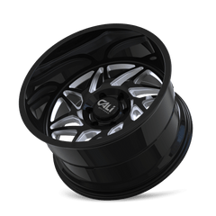 24x14 CALI OFF-ROAD GEMINI 8x6.5 Offset (-76) Center Bore (125.2) Style #9112 | 9112-24481BM - Wheel from Black Patch Performance