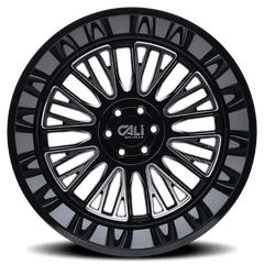 24x14 CALI OFF-ROAD VERTEX 8x6.5 Offset (-76) Center Bore (125.2) Style #9116 | 9116-24481BM - Wheel from Black Patch Performance