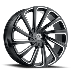 24x9.5 Luxxx Alloys 22 5x5 5x5.5 Offset (15) Center Bore (78.1) LUX2224955127139+15D-A1 - Wheel from Black Patch Performance