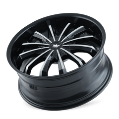 24x9.5 MAZZI FUSION 5x5 5x5.5 Offset (18) Center Bore (87) Style #341 | 341-24952B - Wheel from Black Patch Performance