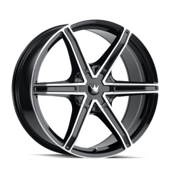 24x9.5 MAZZI STILTS 5x115 5x120 Offset (18) Center Bore (74.1) Style #371 | 371-24918B - Wheel from Black Patch Performance