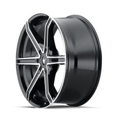24x9.5 MAZZI STILTS 5x115 5x120 Offset (18) Center Bore (74.1) Style #371 | 371-24918B - Wheel from Black Patch Performance