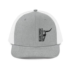 Richardson 112 Half Skull Logo Hat Black Thread - Black Patch Performance - 2790390_16712