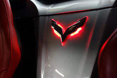 3633-003 - Corvette C7 Rear Illuminated Emblem - Accessories from Black Patch Performance