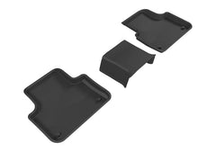Audi Floor Mat Set - Rear - Black Patch Performance - 3DMAL1AD04021509