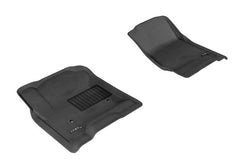 Chevrolet, GMC (Crew Cab Pickup) Floor Mat Set - Front - Black Patch Performance - 3DMAL1CH03911509