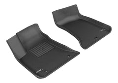 Chrysler, Dodge (RWD) Floor Mat Set - Front - Black Patch Performance - 3DMAL1DG01411509