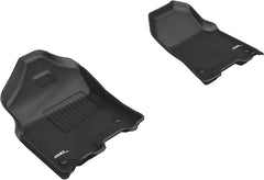 19 - 22 Ram 1500 (Crew Cab Pickup) Floor Mat Set - Front - Black Patch Performance - 3DMAL1DG02811509