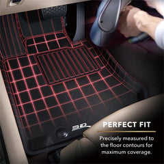 Ford Floor Mat Set - Rear - Black Patch Performance - 3DMAL1FR05621502