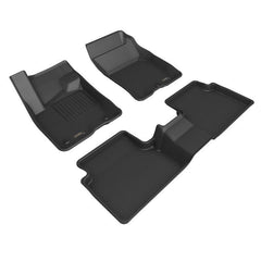 21 - 22 Ford Bronco Sport Floor Mat Set - Front and Rear - Black Patch Performance - 3DMAL1FR14601509
