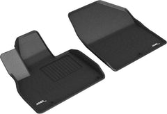 20 - 22 Kia Telluride Floor Mat Set - Front - Black Patch Performance - 3DMAL1KA05111509