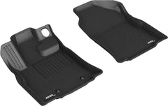 19 - 23 Subaru Ascent Floor Mat Set - Front - Black Patch Performance - 3DMAL1SB02611509