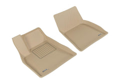 12-14 Tesla S Floor Mat Set - Front - Black Patch Performance - 3DMAL1TL00011502