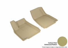 16-21 Tesla X Floor Mat Set - Front - Black Patch Performance - 3DMAL1TL00111502