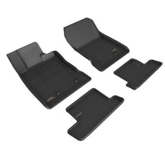 2022 Toyota GR86 Floor Mat Set - Front, Rear and Third Row - Black Patch Performance - 3DMAL1TY28301509