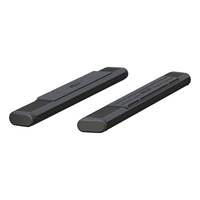 6" x 53" Black Aluminum Oval Side Bars (No Brackets) - ARIES - Body