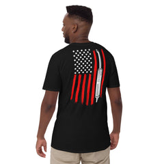 Stack and Flag Shirt with Small Black Patch Logo - Black Patch Performance - 7565235_474