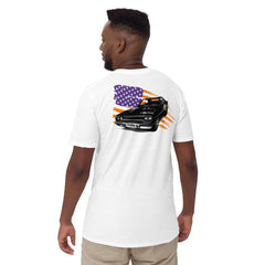 Classic American Car with Flag Shirt - Black Patch Performance - 7734526_473