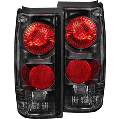 8293 S10/SONOMA TAILLIGHTS BLACK DRIVER/PASSENGER - TAIL LIGHT SET from Black Patch Performance