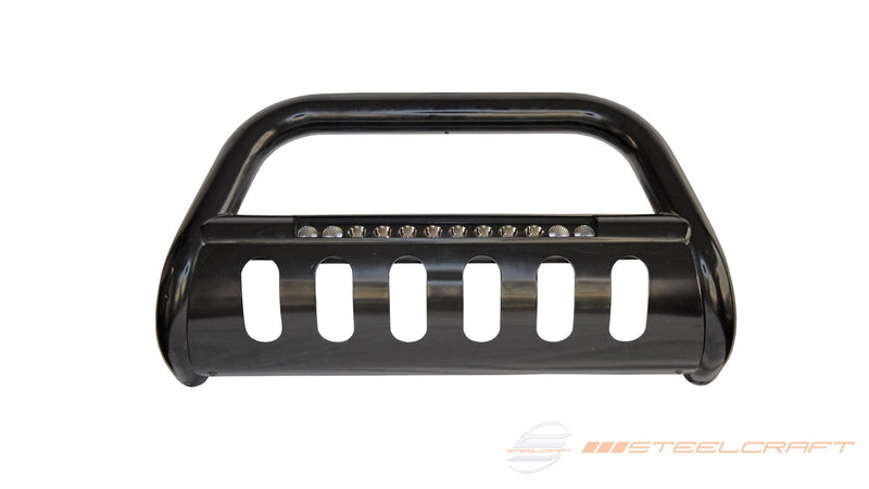 Steelcraft LED Bull Bar | 2007-2018 Toyota Tundra; 2008-2018 Toyota Sequoia | Black | Model 90-73310; manufacturer product image