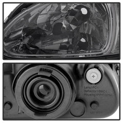 93-97 Honda Civic del Sol Headlight Set - Electrical, Lighting and Body from Black Patch Performance