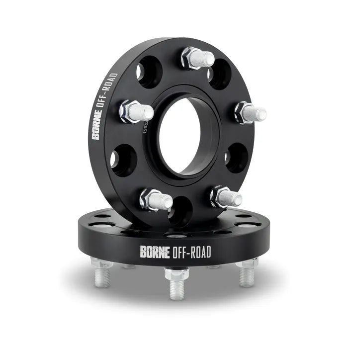 Borne Off-Road Wheel Spacers - 5x139.7 - 77.8CB - 25 - 1/2 - Black