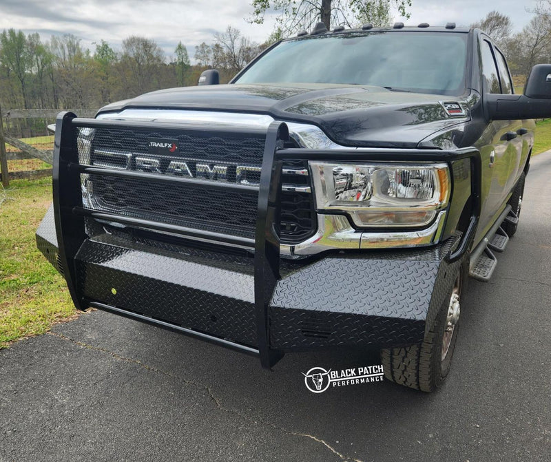 19-24 Ram 2500/3500 Trail FX Front Diamond Plate Bumper - Made in the USA