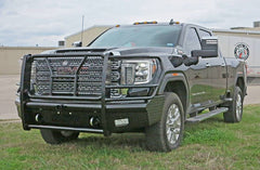 2020-2023 GMC Sierra 2500/3500 Steelcraft HD Series Gloss Black Front Bumper - HD10465RC