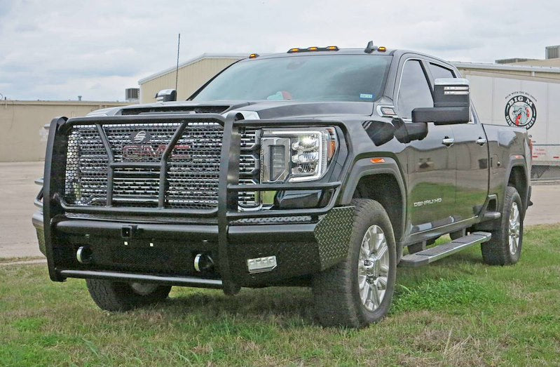 2020-2023 GMC Sierra 2500/3500 Steelcraft HD Series Gloss Black Front Bumper - HD10465RC