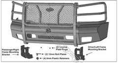 2003-2007 Chevrolet Silverado 2500/3500 Steelcraft HD Series Gloss Black Front Bumper - HD10400R