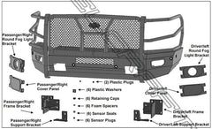19-24 Ram 1500 Steelcraft Elevation Series Textured Black Front Bumper - al6012270c