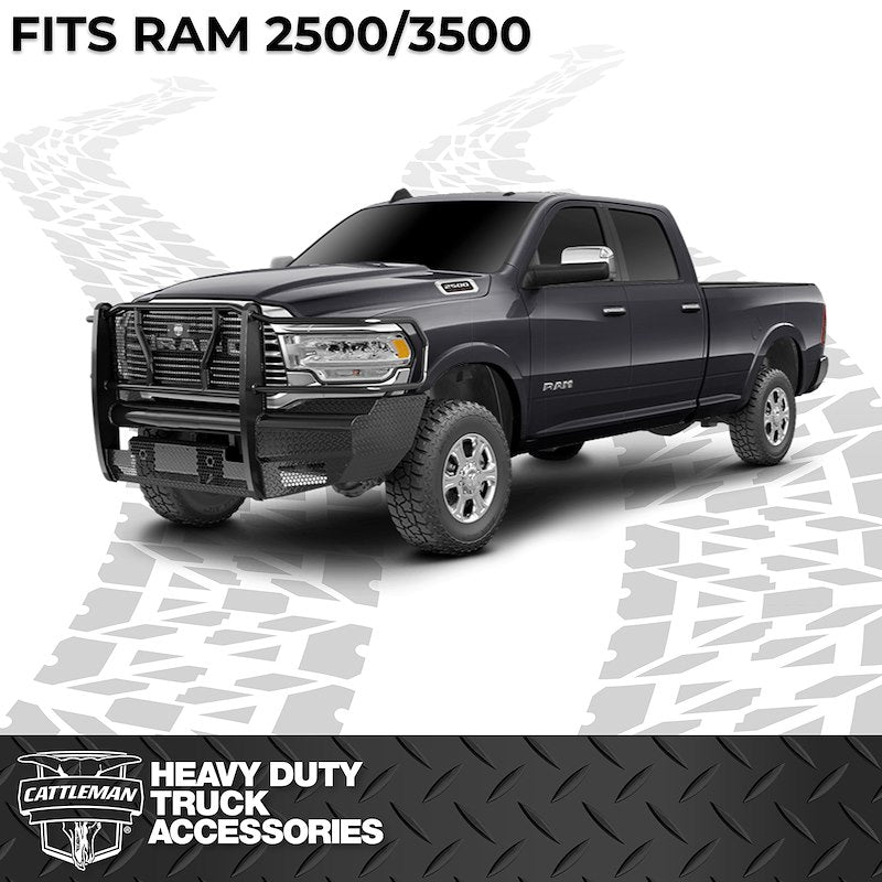 19-24 Ram 2500/3500 Cattleman HD Pipe Series Bumper without Sensors