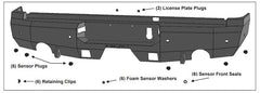 19-24 Ram 1500 Steelcraft Fortis Series Textured Black Rear Bumper - 7622270