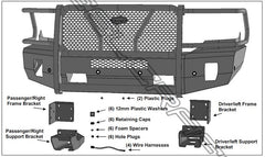 13-18 Ram 1500 & 19-24 Ram 1500 Classic Steelcraft Elevation Series Textured Black Front Bumper - al6012250