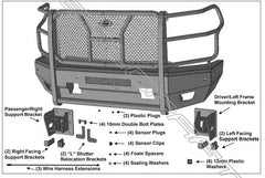 20-23 Chevrolet Silverado 2500/3500 Steelcraft Elevation Series Textured Black Front Bumper - al6010447c