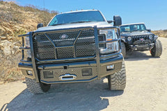 2017-2019 Ford F250/F350 Steelcraft HD Series Gloss Black Front Bumper - HD11380RCCW