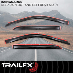 Trail FX 4109IC In Channel 4-Piece Window Vent for RAM